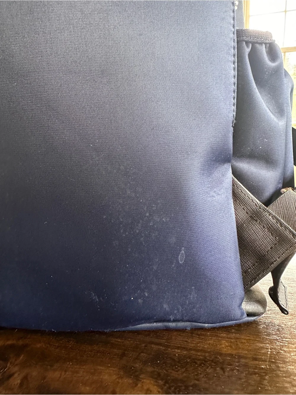 Navy Maelort & Co Ring Equestrian Backpack with Gold Hardware